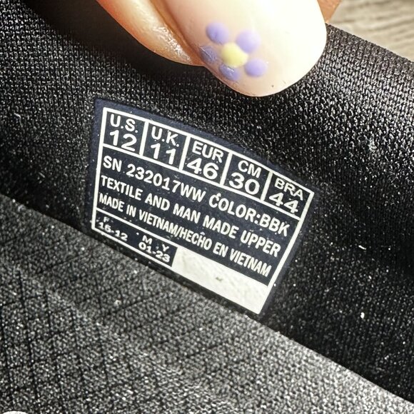 Skechers Equalizer Men size 12 Triple Black Slip On Casual Shoes Wide - Picture 8 of 8